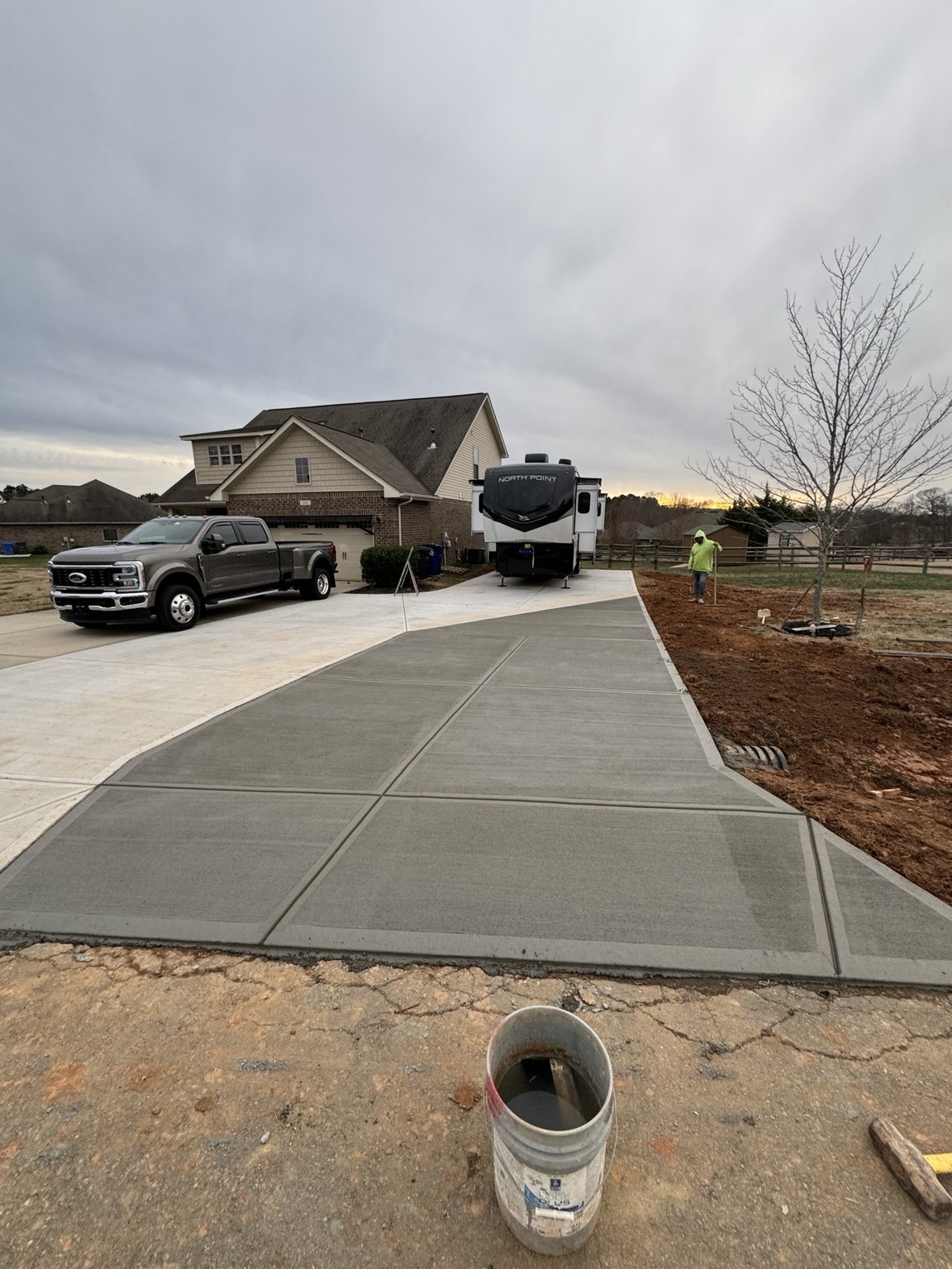 RV driveway extension